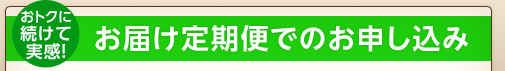 お得に続けて実感！お届け定期便でのお申し込み