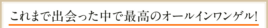 これまで出会った中で最高のオールインワンゲル！