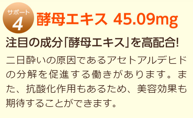 酵母エキス　45.09mg