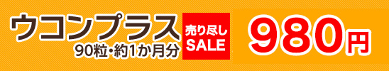 ウコンプラス　90粒　約1か月分　通常価格3,990円（税込）